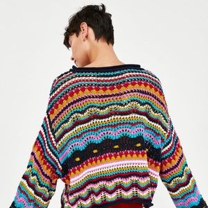zara rainbow sweater